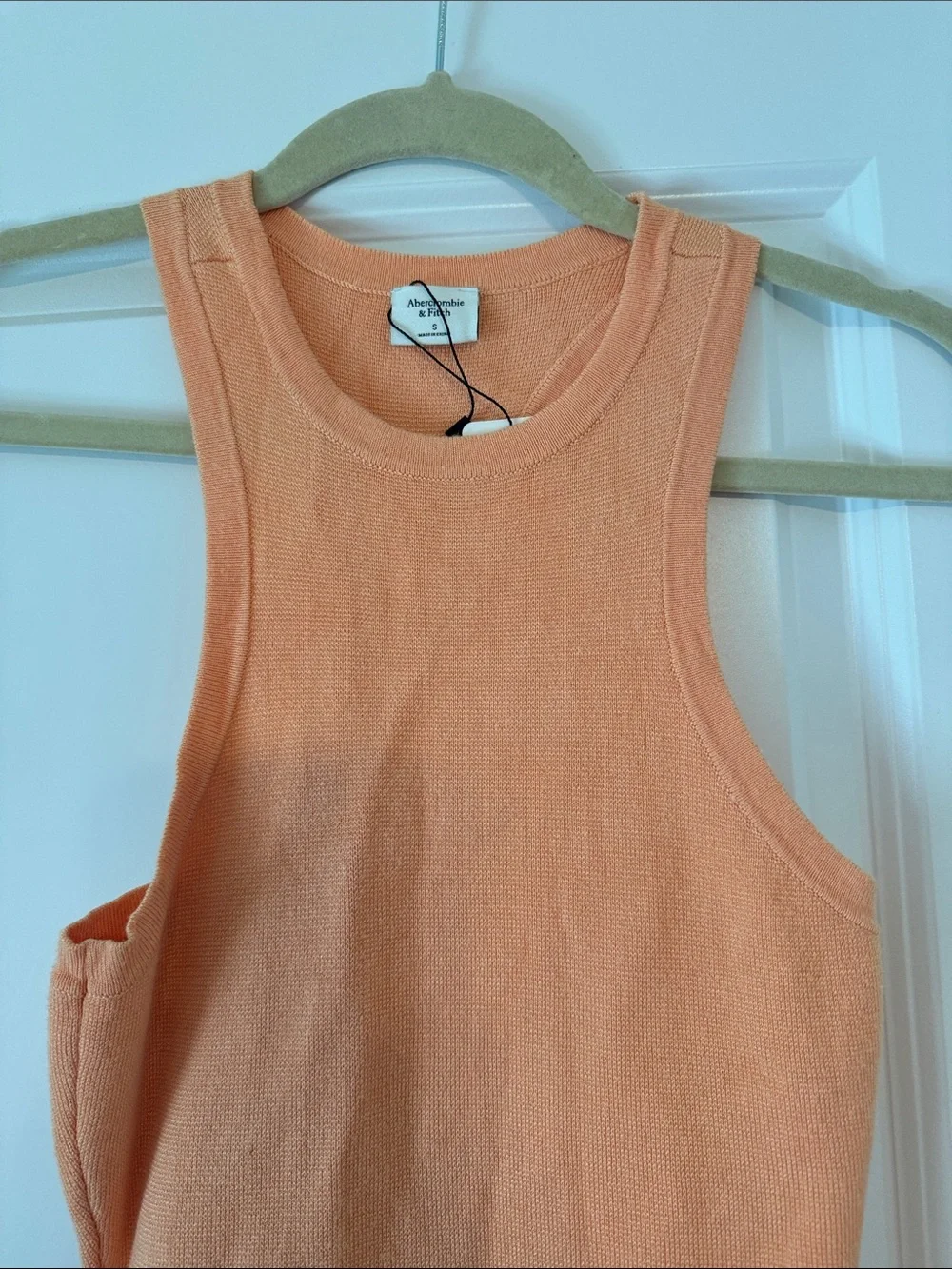 Abercrombie & Fitch Kids Sleeveless Orange One-Piece Bodysuit - Picture 2 of 7